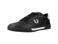 Zapatos de Hombre FRED PERRY Clay Pique Piel Sintética Negro (40)