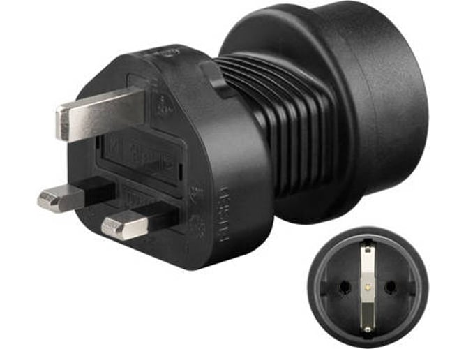 Adaptador de Viaje GOOBAY NK SET CEE7 - UK UK Negro