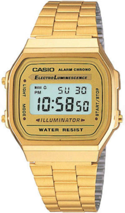 Reloj CASIO A168WG-9EF Retrô Mujer (Acero Inoxidable - Dorado)