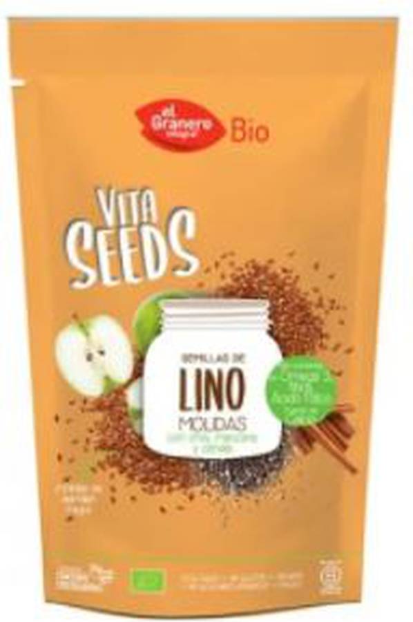 Vitaseeds Semillas de Lino, Chía, Manzana y Canela EL GRANERO INTEGRAL (200 g)