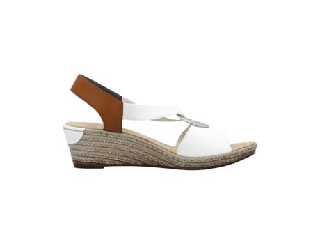 Sandalias de Mujer RIEKER Alula Piel Blanco (38)