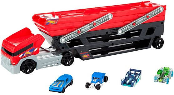 Mega Transporte 50 coches de juguete hot wheels para niños +3 años fpm81