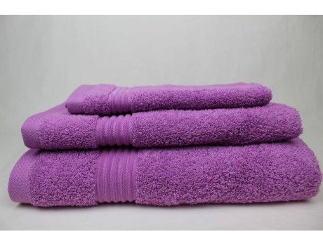 Paquete de toallas AG-TÊXTIL Confort 1 Tocador + 1 lavabo + 1 Bano (Morado - Algodón - 30x50 cm, 50x100 cm, 100x150 cm)