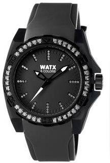 Reloj WATX & COLORS Mujer (Silicona - Negro)