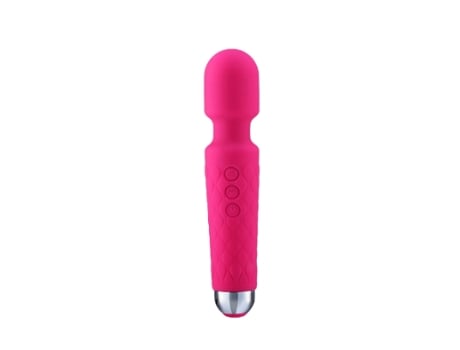 Portátil Impermeable 8 Velocidades Inalámbrico USB Batería Recargable Masaje Eléctrico para Cuello y Cuerpo Rosa BISBISOUS