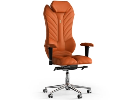 Silla de Oficina KULIK SYSTEM Monarch PU Cuero (Laranja -130x50x50cm)