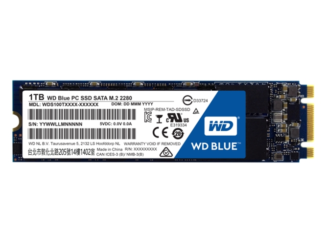 Disco SSD Interno WESTERN DIGITAL WDS100T1B0B (1 TB - M.2 - 540 MB/s)