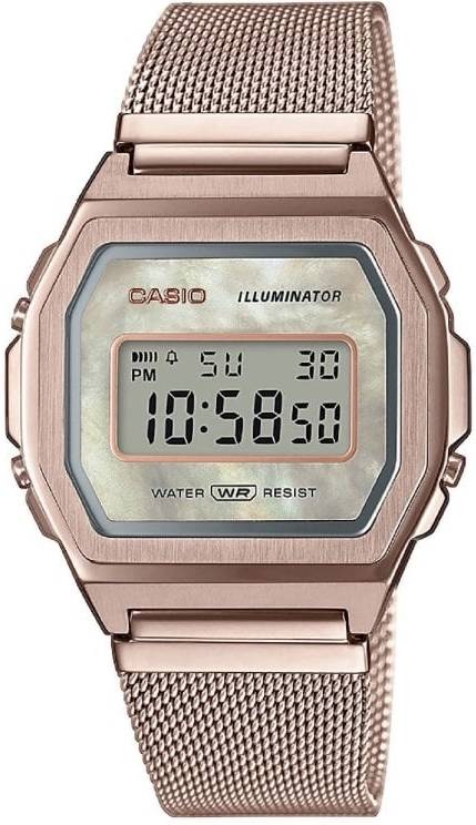 Reloj Digital CASIO Vintage Luxury Edition Mujer (Acero - Rosa)