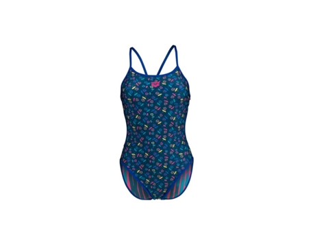 Bañador de Mujer para Natación ARENA Reversible Pieza Azul (34)