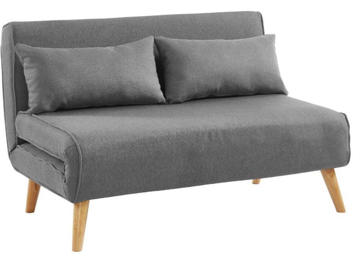 Sofá Cama 2 Plazas VENTE-UNIQUE Posio (Gris - 118x84x76 cm)