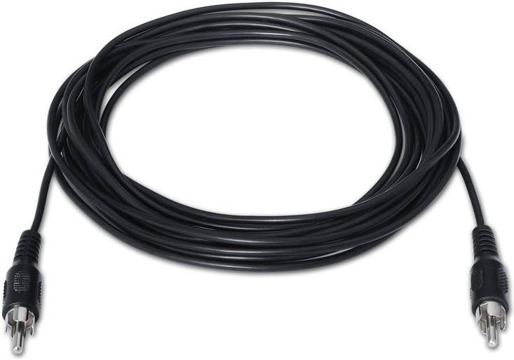 Cable Audio NANOCABLE (RCA/RCA - 3 m - Negro)