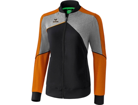 Chaqueta Presentación Mujer ERIMA Premium One 2.0 (Negro, Gris y Naranja - 36)