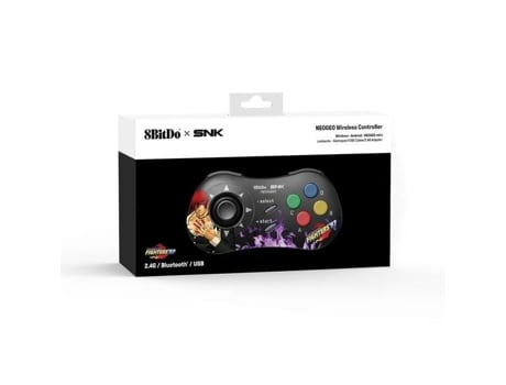 Juego Retrogaming-Iori Yagami Edition: 8Bitdo SNK Neo Geo Style Azultooth Controller - Compatível com Windows PC, Android e Neo Geo Mini