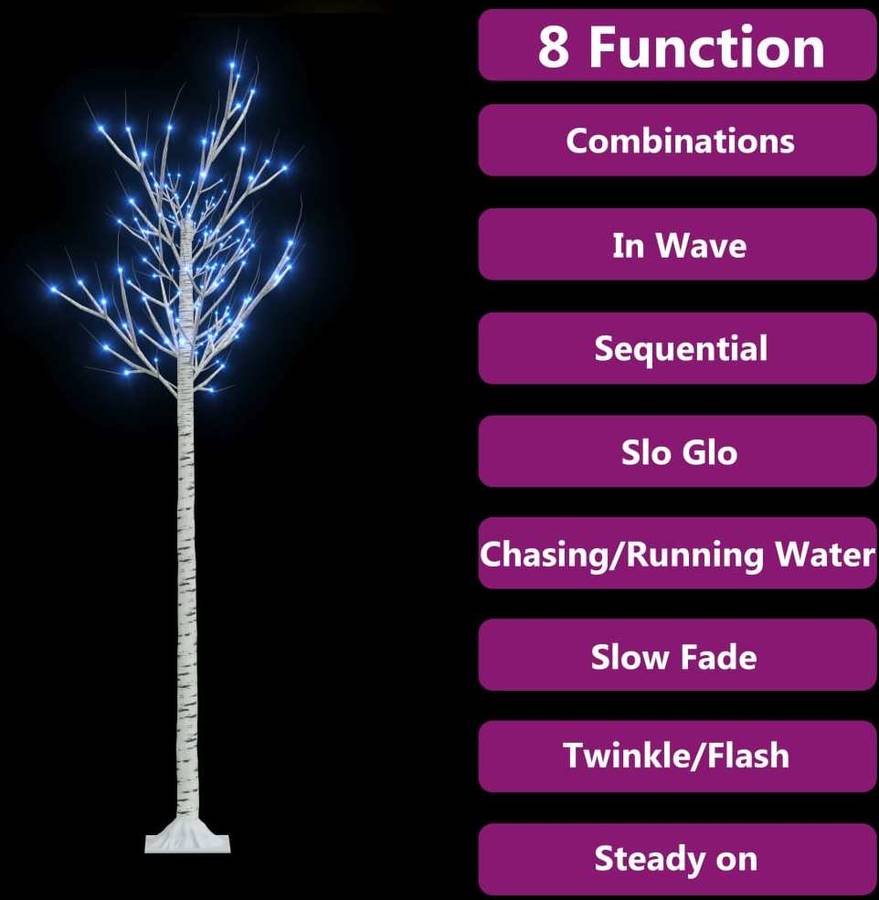 Árbol de Navidad VIDAXL con Luces LED (Azul - 180 cm)