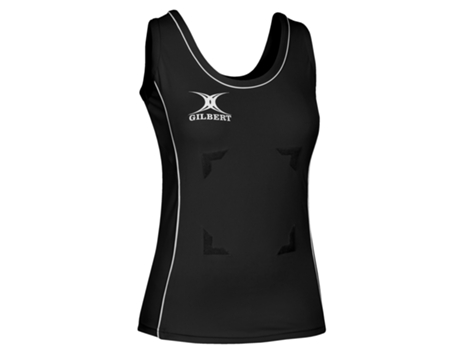 Top de Mujer para Rugby GILBERT Negro (XS)