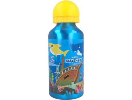 Baby Shark Botella de aluminio para niños cantimplora infantil agua reutilizable 400 62026