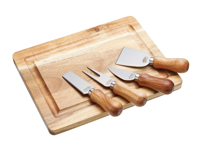 Artesà De Quesos y cuchillos juego madera acacia caja regalo incluida 5 garantía años conjunto tablero para kitchen