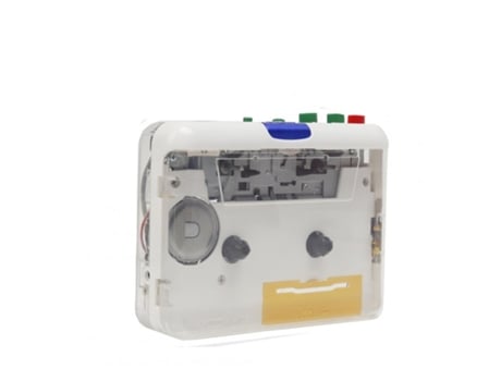 Lector MP3 Ton010S Cassette portátil a reproductor Usb Tape Player para convertir blanco transparente