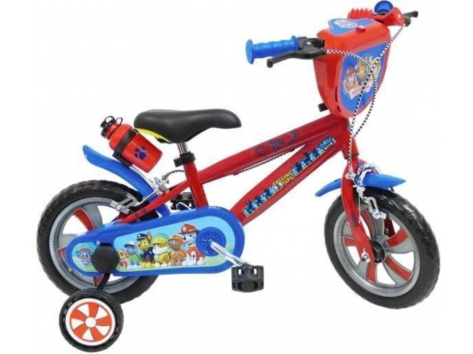 12 Oficial De la patrulla bicicleta infantil patrulha rojo y