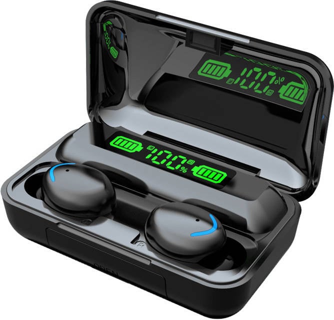 Auriculares Bluetooth True Wireless GETEK AVM4 (In Ear - Micrófono - Negro)