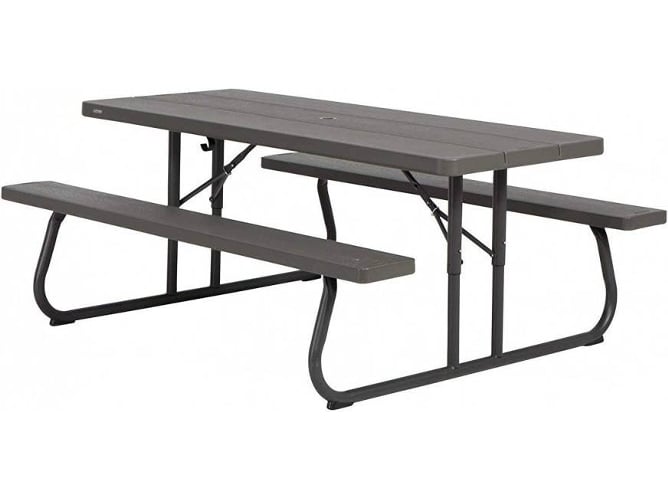 Lifetime 60112 Mesa con bancos plegable ultrarresistente 183x76x74 cm uv100 183x76