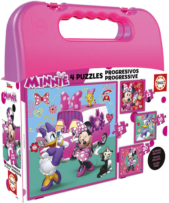 Puzzle EDUCA Educa Maleta Progresivos Minnie Happy Helpers (Edad Mínima: 3 Años - 0 Piezas)