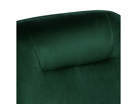 Habitación infantil mecedora de terciopelo sillón relax salón mecedora  tapizada con patas verde