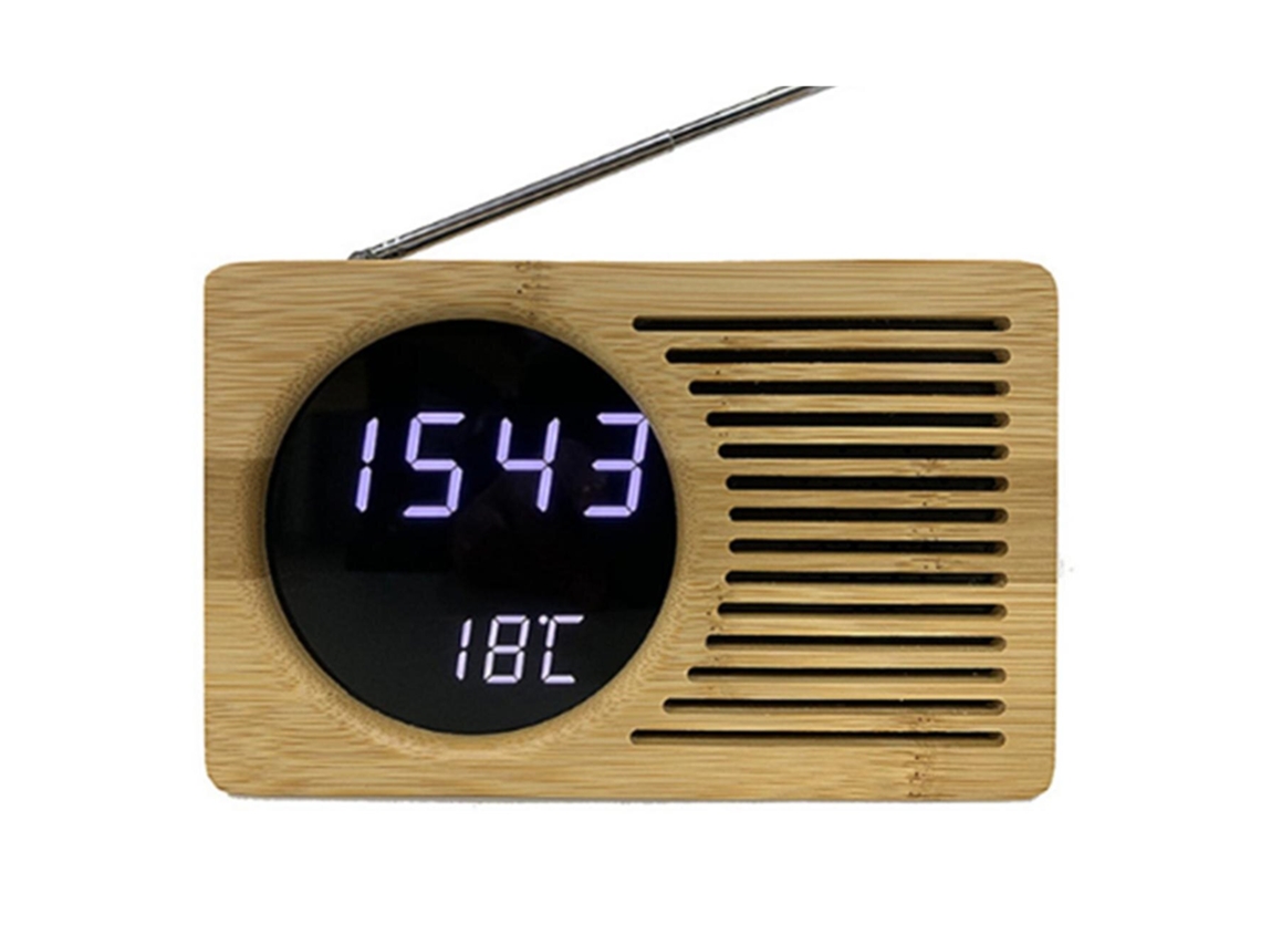 Reloj despertador digital con pantalla de 4,6 pulgadas led