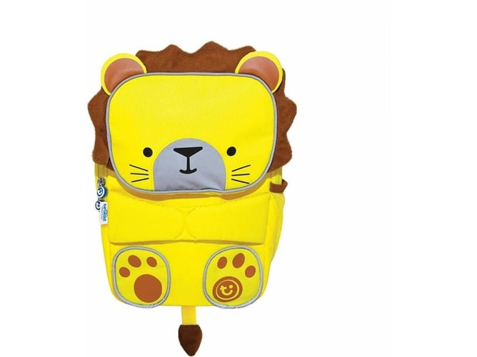 Mochila Infantil Para colegio de alta visibilidad toddlepak leeroy amarillo trunki lion 19x9x27cm