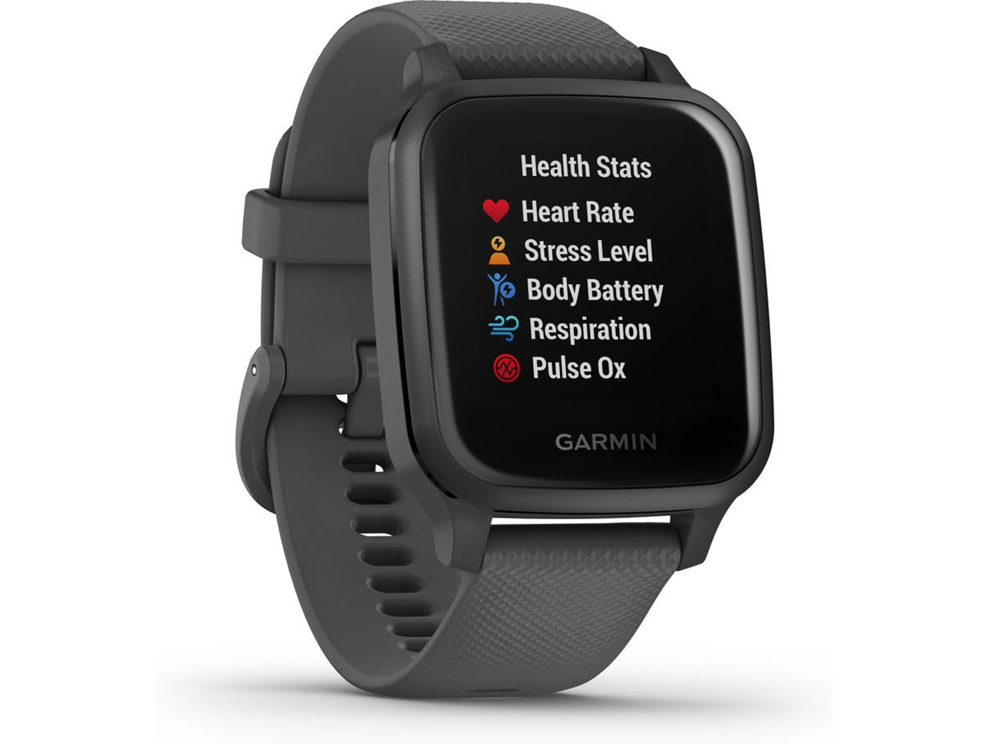 Reloj Pulsera Garmin venu sq 0100242710 gps gris 1.3 inteligente con deportivo nfc bluetooth hasta 6 autonomía grispizarra smartwatch multideporte integrado frecuencia actividad sueño 406 3.3