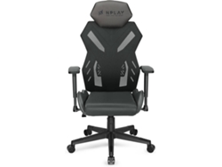 N'PLAY Silla Gaming NPLAY REIGN (Até 130 kg - Elevador a Gas Clase 4 - Gris)