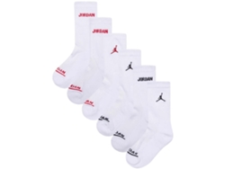 Conjunto de Medias de Niños JORDAN Legend Crew Blanco - 6pcs (M.540)