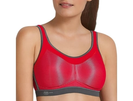 Sujetador Deportivo para Mujer ANITA Momentum Rojo para Fitness (80D)