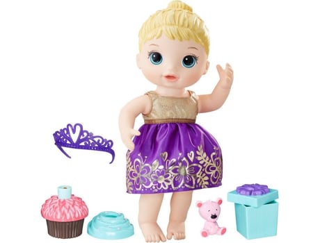 Muñeca Continente Baby vestido fiesta cupcake edad 3