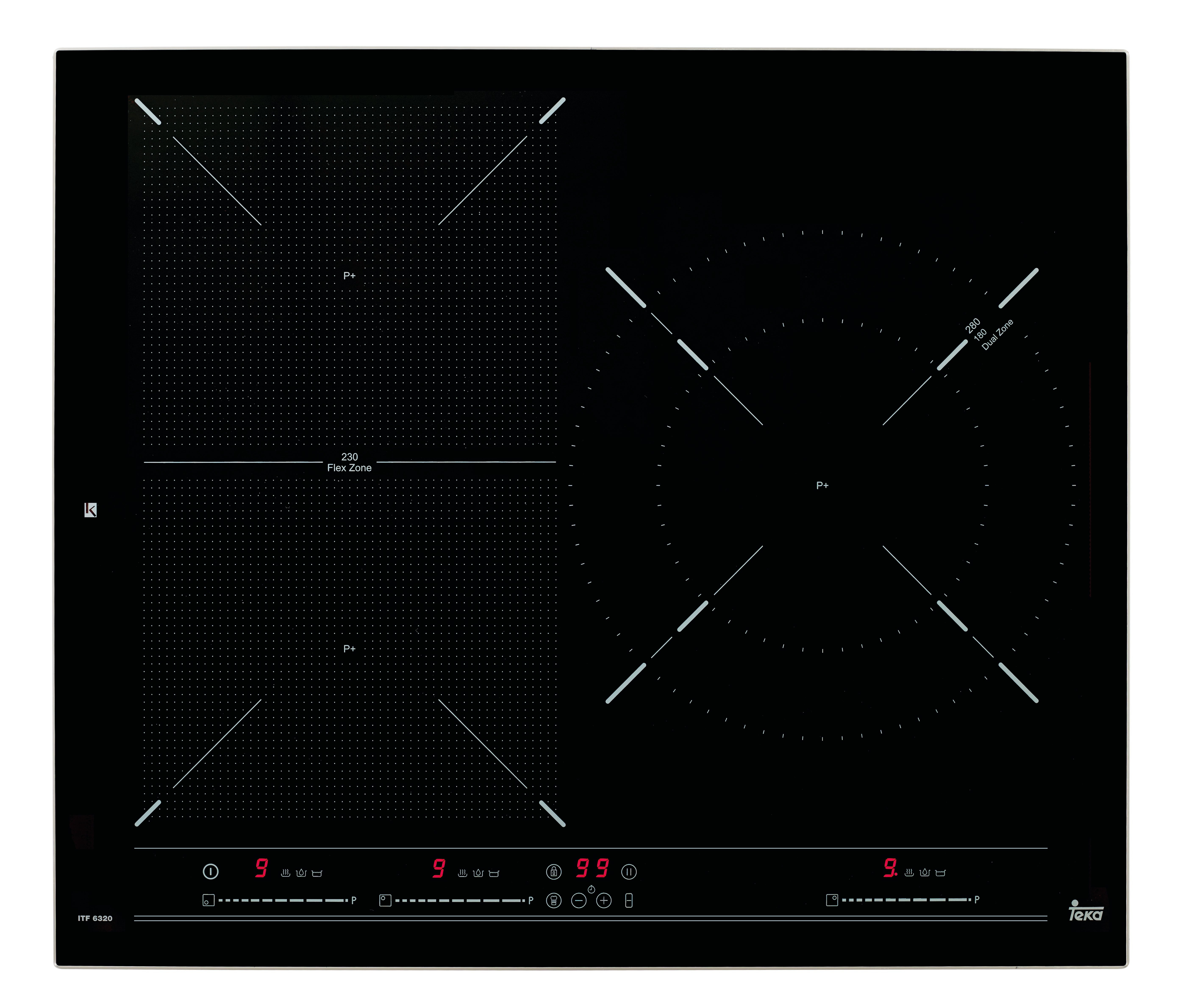 Placa de Inducción TEKA ITF 6320 (Eléctrica - 60.5 cm - Negro)