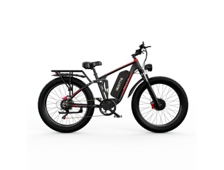 Bicicleta Eléctrica DUOTTS S26 Potencia 750W*2 Batería960Wh Autonomía 60Km Negro