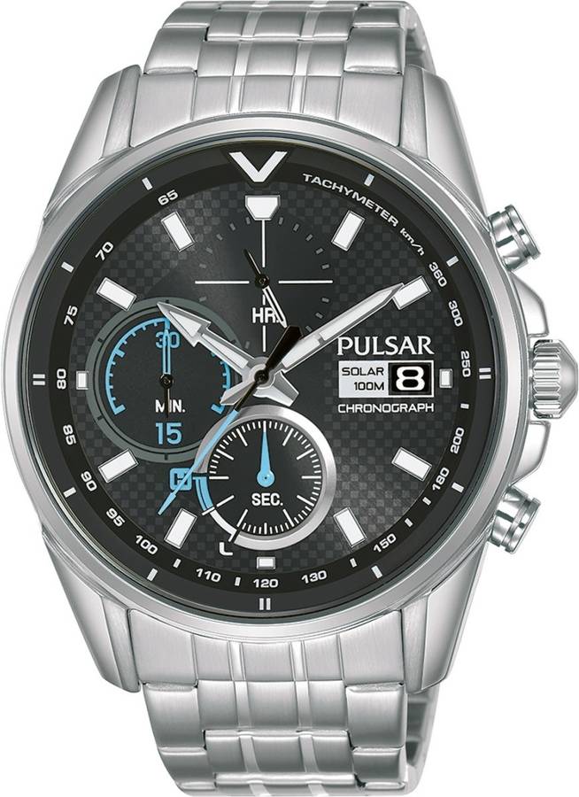 Reloj Pulsar Hombre acero inoxidable plateado para de cuarzo con correa en 1