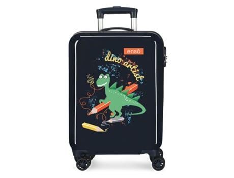 Maleta de Cabina ENSO Dino Artist Marino Multicolor (38x55x20cm - 34 L)