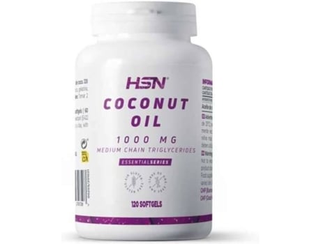 Aceite De 4000 mg en perlas coconut oil hsn 120 grasos cadena media mct nogmo vegano sin gluten complemento