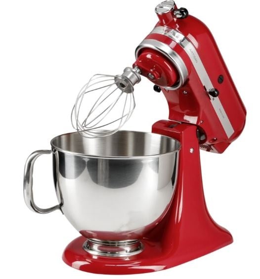 Amasadora con Bol KITCHENAID 101KSM125EER (4 accesorios - 300 W - Bol: 4.9 L)