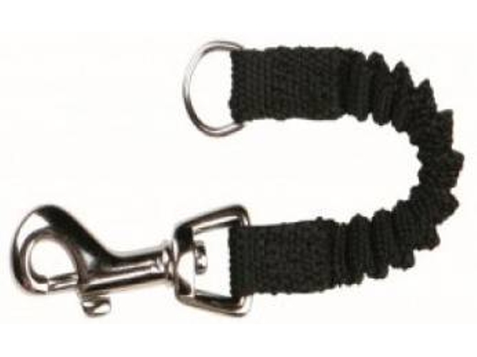 Amortiguador de Correas para Perros y Gatos TRIXIE con Elástico (Negro - 16-1cm - Nylon - S - Porte Pequeño)