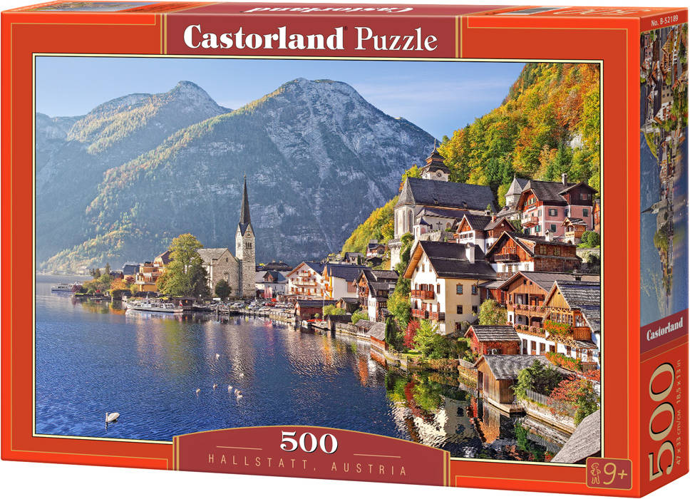 Castorland Hallstatt Austria 500 pcs puzzle rompecabezas paisaje niños y adultos 9 años piezas