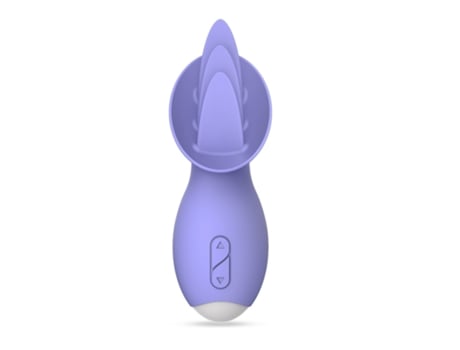 Mini vibrador para lamer la lengua recargable de 10 velocidades para mujeres (púrpura) VEANXIN