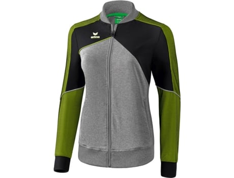 Chaqueta Presentación Mujer ERIMA Premium One 2.0 (Gris, Negro y Verde - 46)