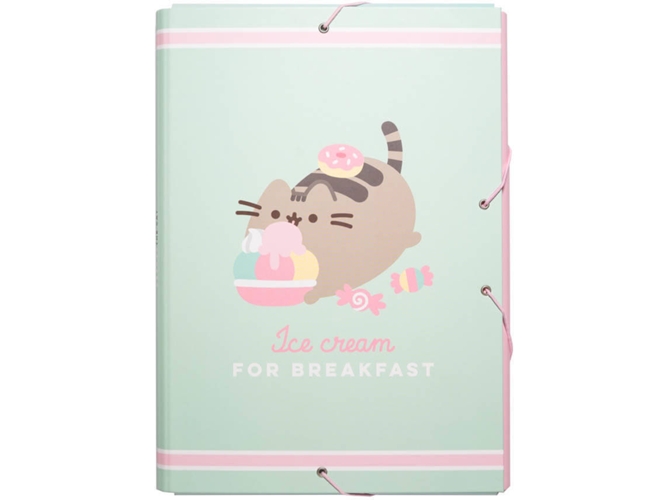 Carpeta Pusheen The cat multicolor solapas foodie collection erik