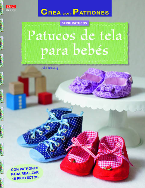 Patucos De Tela para libro autores español crea con patrones. 3