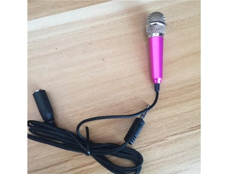 Mini microfone de mão[rosa]