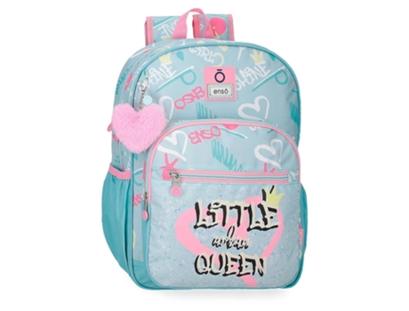 Mochila Escolar Poliéster Little Urban Queen Azul ENSO