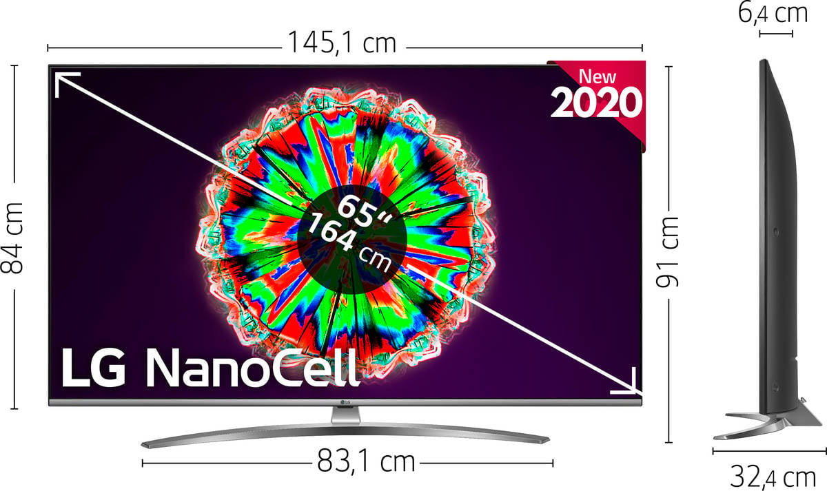 Tv Lg 65nano816 cell 65 165 cm 4k smart led 164 65“ 65nano816na nanocell 1639 con inteligencia artificial hdr 10 pro y uhd hdr10 hlg 65nano816na.aeu 1651