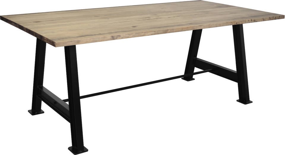 Mesa De Comedor ds muebles thiner beam 80x200x75 cm madera y metal vintage industrial 80x200x75cm